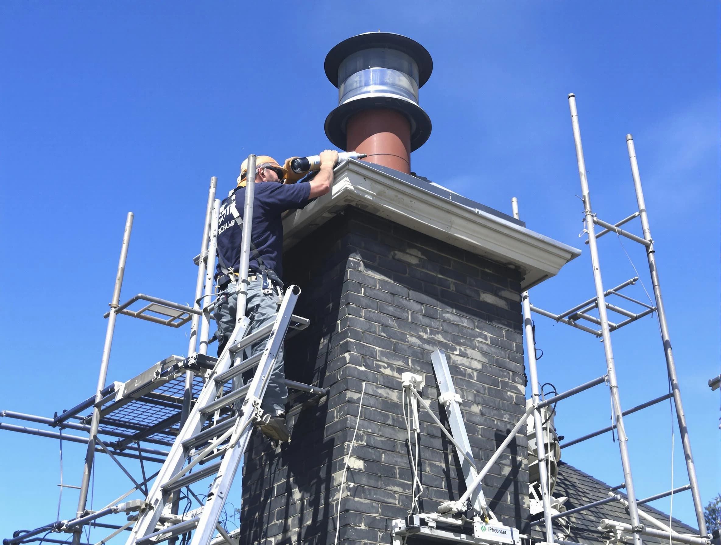 Sturdy chimney crown finished by Richland Chimney Sweep in Richland, PA