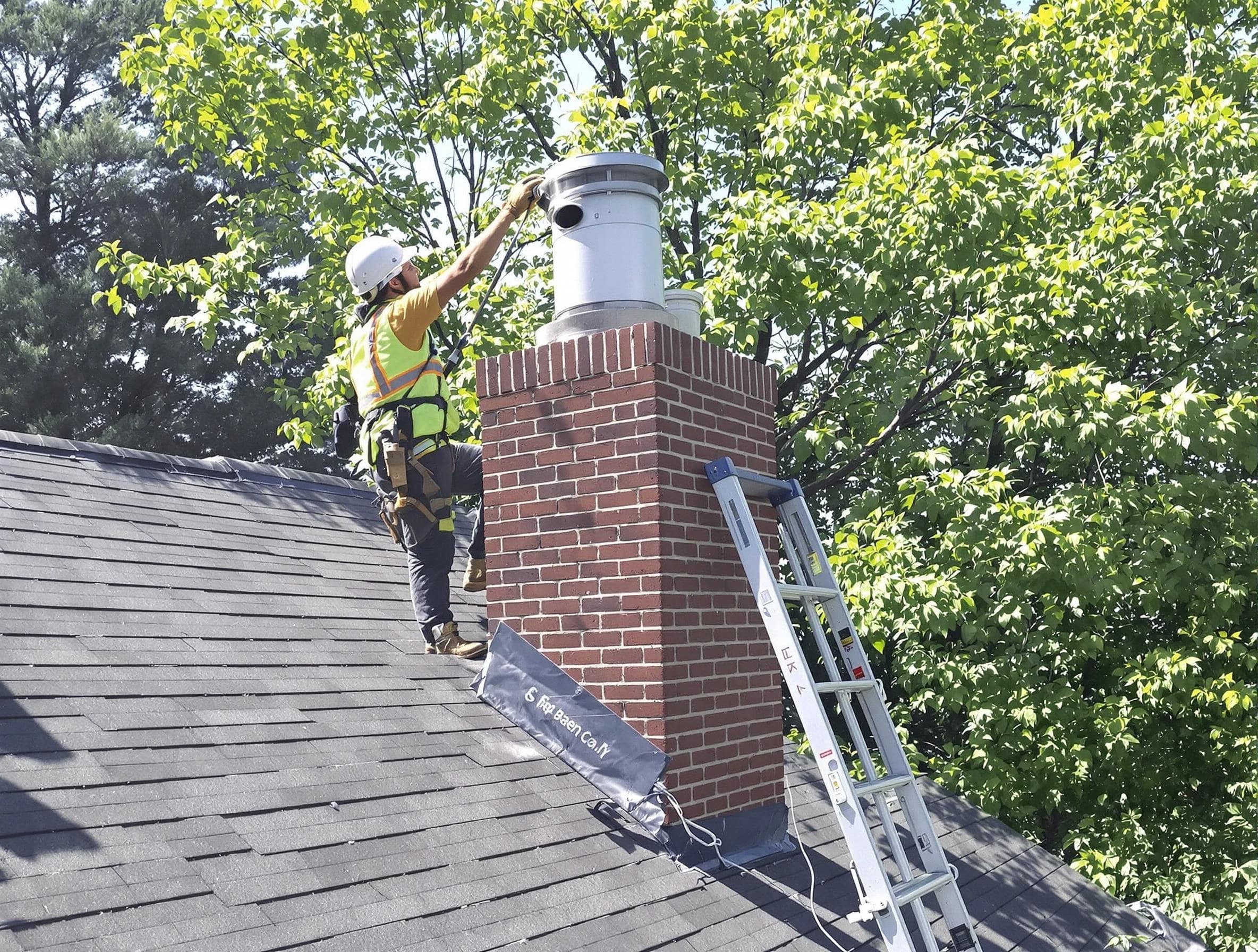 Chimney liner inspection by Richland Chimney Sweep in Richland, PA