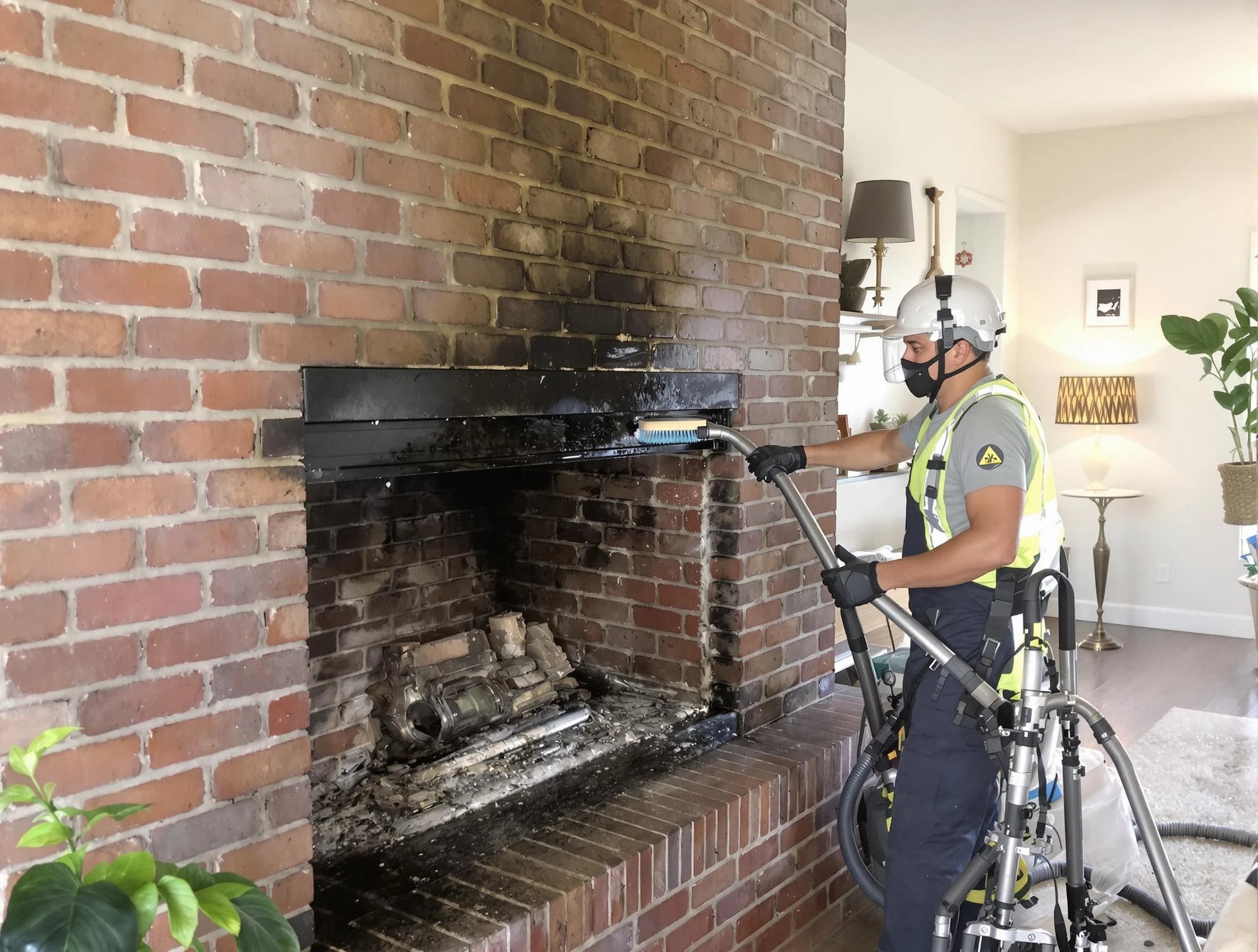 Richland Chimney Sweep providing fireplace cleaning services in Richland, PA