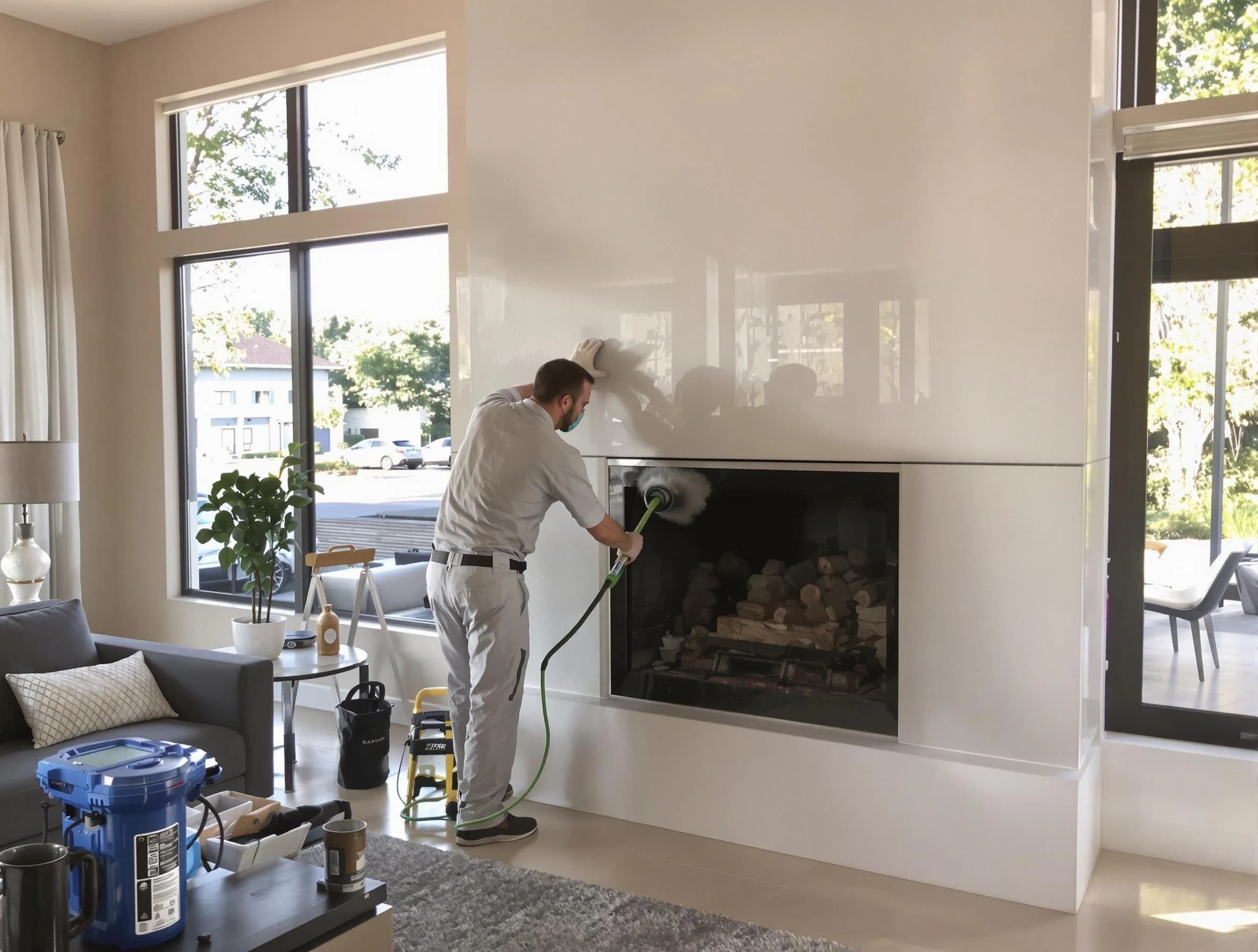 Richland Chimney Sweep performing thorough soot removal in Richland, PA