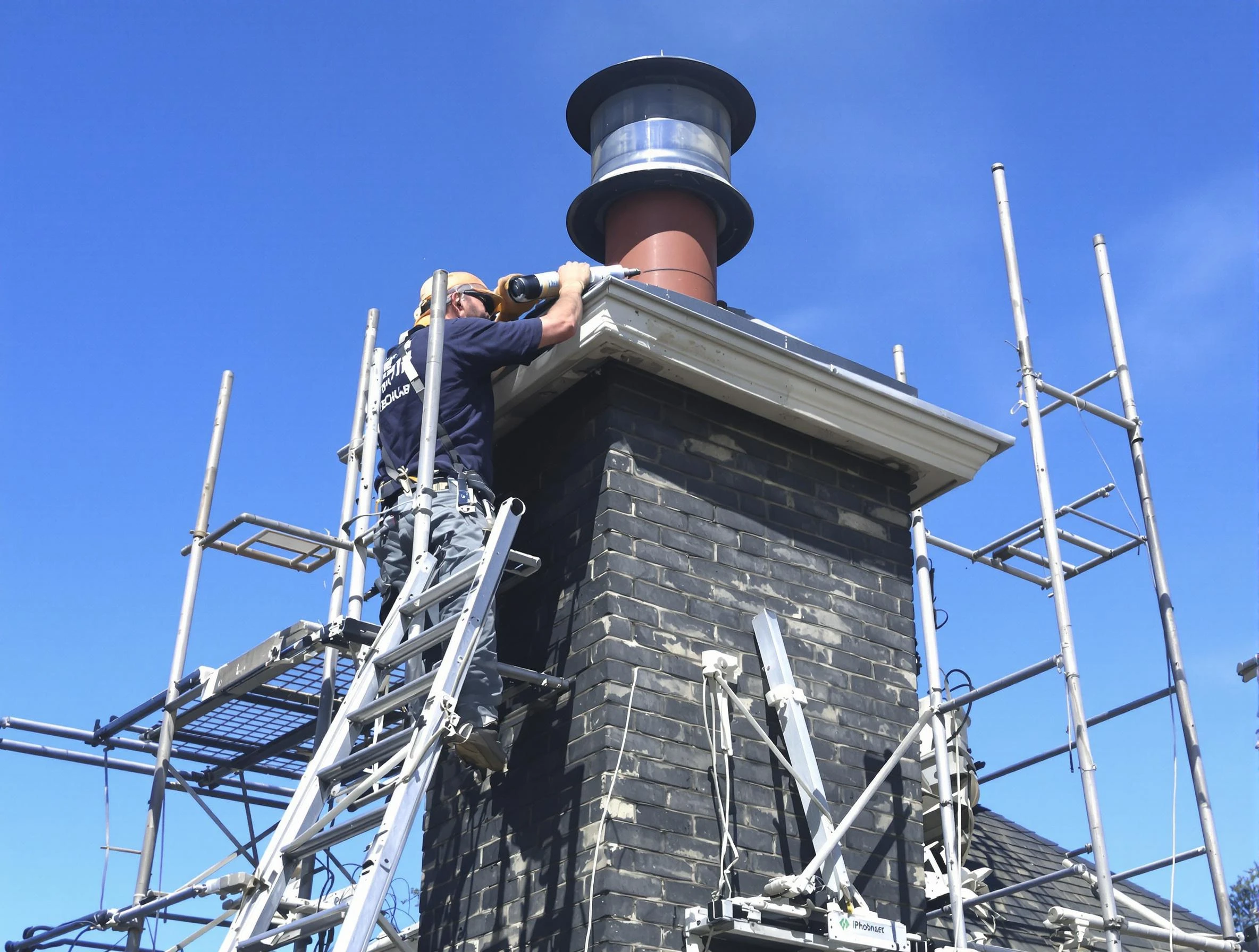 Sturdy chimney crown finished by Richland Chimney Sweep in Richland, PA